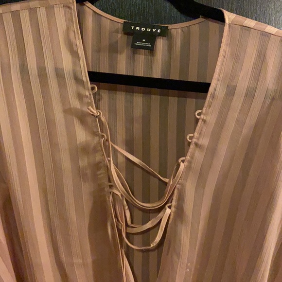 Rose color sheer top - Picture 2 of 2